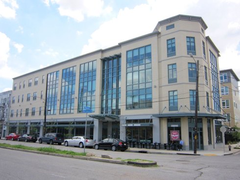 This historic building in New Orleans, reclaimed since Hurricane Katrina, includes ground floor retail and offices. It is one example of the way that communities are rebuilding stronger since the storm.