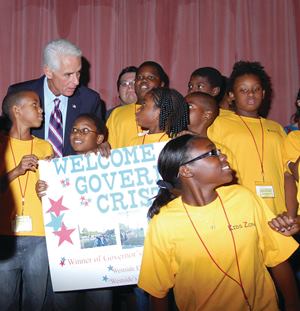 Teen Zone: Former Florida Gov. Charlie Crist visits an ICI-sponsored after-school program.