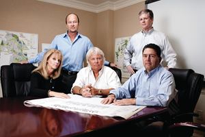 Van Metre CPM, Brad Gable, Treasurer and 
CFO Kenneth Ryan; President and CEO, Rick Rabil; Chairman of the Board, 
Albert "Beau" Van Metre; and Alison Van Metre Paley, clockwise from top 
left, pose for a portrait on Tuesday, January 17, 2012 at the company's 
headquarters in Fairfax, Virginia.