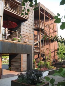 The judges praised the varied elevations, which are unique yet what’s going on inside. The were also impressed with the exterior texture and layering that was achieved with the use of a single material. 