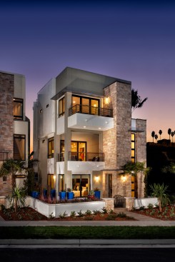 The homes feel light and airy even with 8-foot side yards.