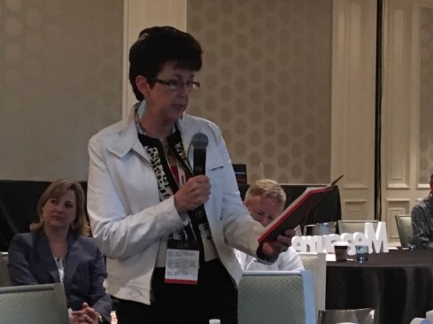 Housing Design Matters principal Derly Patterson leads a group conversation on adapting building information modeling.