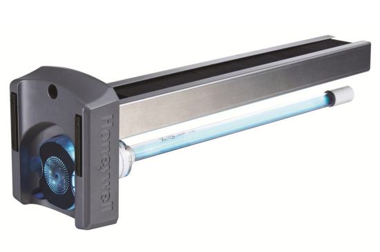 The 24V UV Air Purifier with AirBright is one that installs within the HVAC ductwork, zapping mold spores and killing bacteria circulating through the system. In addition to the low-voltage UV light, Honeywell's odor-neutralizing AirBright component converts VOC's into CO2 before passing through the cooling unit, removing odors from cooking or pets.