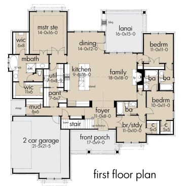 Flexible Farmhouse Main Floor Plan: Learn More at Houseplans.com