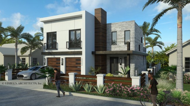 Modern House Plan with Lanai and Balcony, 928-367 at Houseplans.com