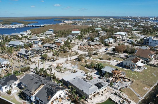 Fort Myers, Florida, after Hurricane Ian.