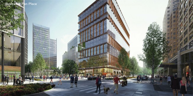 Amazon will initially purchase PenPlace for office space.