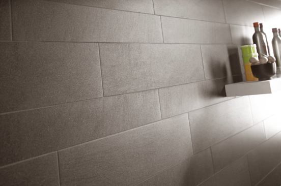 White isn’t the only color in the tile aisle. Natural stone-look wall tiles such as this balast number&nbsp;from Impronta Ceramiche is every bit as versatile. The white-body wall tiles come in seven interpretations of natural stones and one size, 9&frac12; inches by just over 23 inches, with a matte surface finish. 
www.impronta.it.