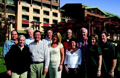 
        THE 2007 GOLD NUGGET JUDGES: (back row, from l to r): 
Mark Scheurer, Scheurer Architects, Newport Beach, Calif.; John  Coons, 
Sasaki Associates, San Francisco; Eric Brown, Artisan  Homes, Phoenix; 
Mark Janda, The Irvine Co., Newport Beach; Peter Templeton, Templeton  
Planning, Newport Beach; Shane Parrish, Peter M. Mayer Productions, Alta
  Loma, Calif.; (front row, from l to r): Peter M. Mayer (judging 
chairman  and producer of the Gold Nugget Awards), Peter M. Mayer 
Productions, Alta  Loma; Gordon Craig, Classic Pacific Homes, Costa 
Mesa, Calif.; Deanna  Sihon, New Home Trends, Mill Creek, Calif.; Jenny 
Sullivan, BUILDER magazine, Washington; Lisa  Parrish, Peter M. Mayer 
Productions, Alta Loma
      