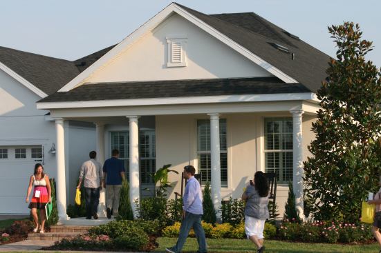 A hundred lucky home shoppers were invited to preview KB Home’s new Martha Stewart model  home in Orlando Wednesday.