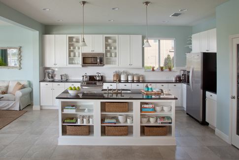 The kitchen of KB Home’s Martha Stewart model in Orlando.