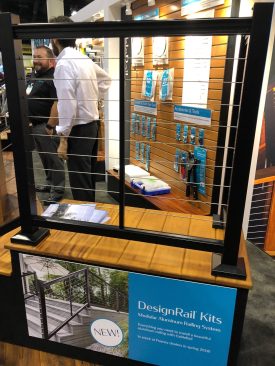 Feeney is offering DesignRail kits that enable pros or robust DIYers to put together their own deck rail.