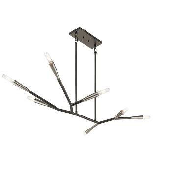 Branches by Kichler, pictured her as a seven-light linear chandelier.