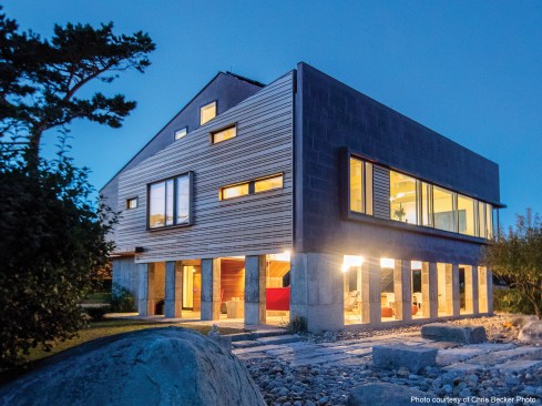 Designed by architect William Ruhl of Boston-based Ruhl Walker Architects, the Gap Cove House in Rockport, Mass., maximizes both sightlines and energy efficiency.