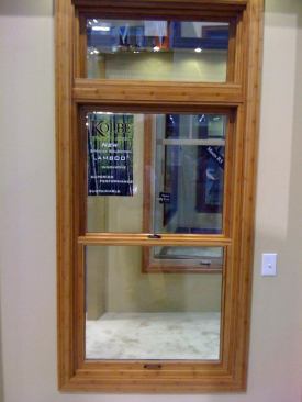 Kolbe Windows and Doors  Having conquered the flooring world and now moving on to cabinets and even doors, bamboo now seems intent on the window category. Kolbe recently announced this prototype window that would incorporate Lamboo’s structural engineered bamboo on the interior of the window. The product is still in development but would offer at the benefits of bamboo—warp resistance, durability, and good looks. 
www.kolbe-kolbe.com.