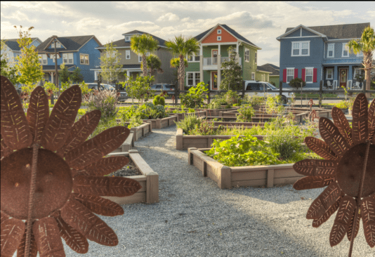 Community gardens at Lake Nona