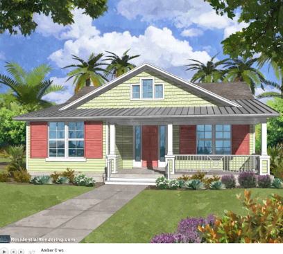 Landon Homes' Amber model rendering.