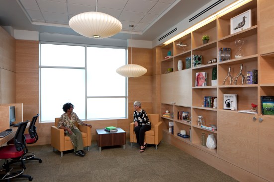 The complex includes a classroom and computer room. “Residents are here to learn,” Bohn says. 