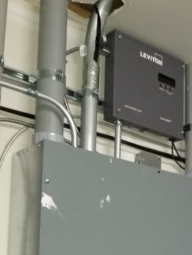 Leviton’s S8000 series meters and EMH hub monitor the energy usage for the entire complex.
