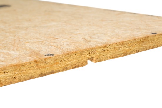 If bulk water is present on the subflooring panels, drill drainage holes or sweep the water off. This step is not required for LP Legacy engineered sub-floor panels, which have built-in drainage notches.