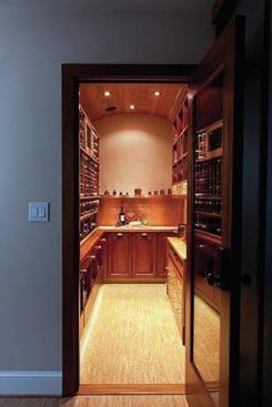 To fulfill this Washington, D.C., townhome owners’ desire for a wine and root cellar and place to prep baked goods, Hanan & Lerner Fine Woodworking from Capitol Heights, Md., converted a basement storage room. 