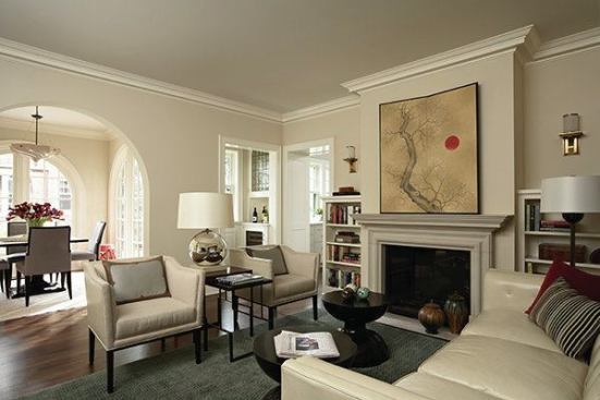 The family room on the first floor opens into the breakfast room addition as well as the butler's pantry by the kitchen.