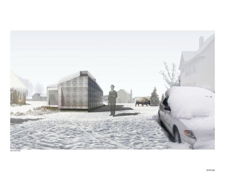 In upstate New York State, where big snows are a given, this designer has decided to make it an asset rather than a liability.