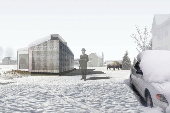 In upstate New York State, where big snows are a given, this designer has decided to make it an asset rather than a liability.