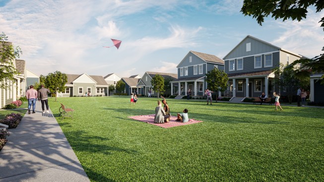 Hamlet Watkins Centre by Middleburg Communities features BTR cottages and townhomes.