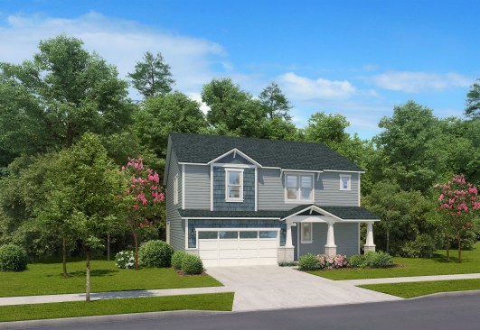 Mill Creek Residential’s Amavi Brier Creek in Durham, North Carolina features a mix of townhome and detached single-family rental product.