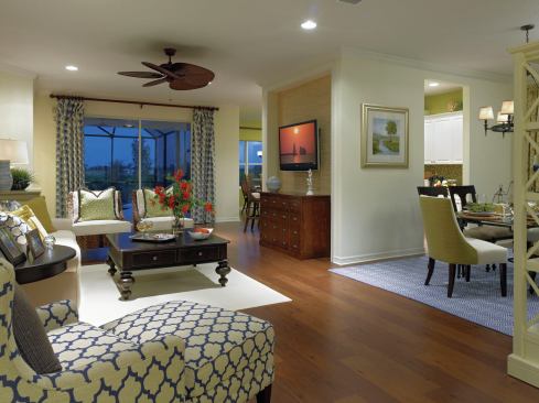 The Blue Sky 2 model is among the choices available at Neal Communities’ Central Park at Lakewood Ranch in Bradenton, Fla.