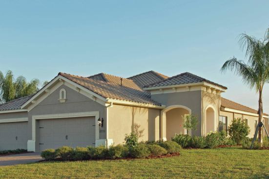 The builder's Coral Series consists of paired villas. Located at several communities, these homes come in Mediterranean and Neoclassical styles.