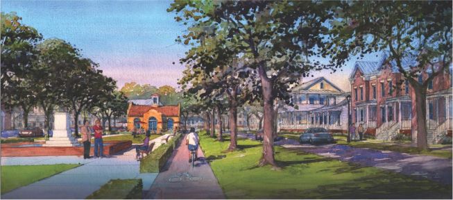 Newfield's first village will serve as the town center with approximately 1,250 residential homes, ten miles of trails, and retail and restaurants on 139 acres.