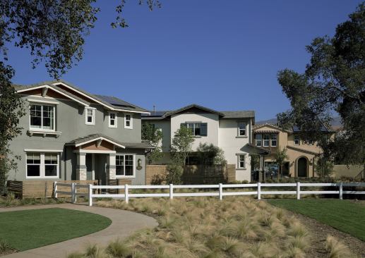 One of Olson's larger communities, Oakgrove Walk in LaVerne, Calif., boasts single-family homes from 1,570 to 1,872 square feet with private yards.