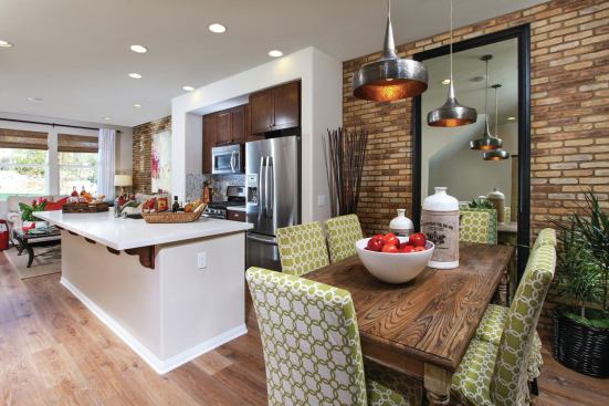 The company's Compass Walk neighborhood, which opened earlier this year, is a mix of single-family residences and paired homes in the heart of Placentia, Calif. 