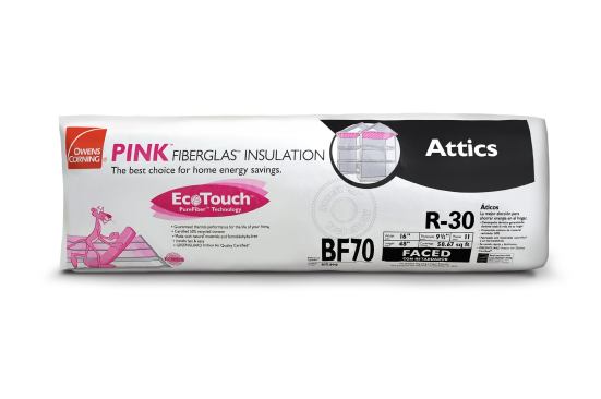 Owens Corning.  The company is replacing all of its batt insulation products with EcoTouch Pink Fiberglas with PureFiber technology, which is made with a formaldehyde-free formulation and contains at least 50% recycled content. The company claims the new formulation improves installation through reduced dust and particulates and increased workability. The product is certified by SCS for recycled content and by Greenguard for indoor air quality. 800.438.7465. 
www.owenscorning.com. --K.T.