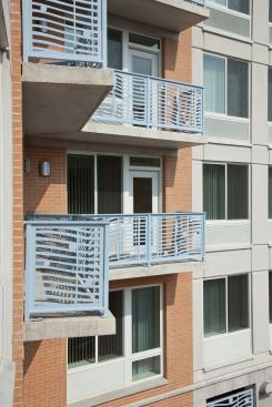 Balconies will provide occupants with fresh air and sunshine in a part of New York City known for an exceptionally high rate of asthma, especially among children.