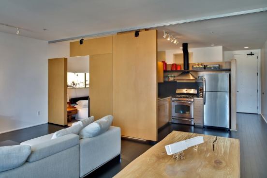 Built with the aim of making Seattle’s Pike/Pine Corridor affordable to teachers, social workers, and medical staff, this mixed-use multifamily project had to make the most of every inch. To that end, Olson Kundig Architects created custom-designed sliding puzzle doors that allow owners to adapt their living space as necessary.