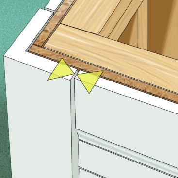 Shrinking Away Cellular PVC trim has a big “coefficient of thermal expansion”—meaning that annual temperature swings can make long boards grow and shrink an eighth of an inch or more, opening up unsightly gaps. In extreme cases, the shrinking plastic exerts enough force to break a glued joint or even snap a board.
