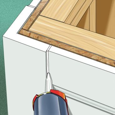 Filling the Gaps If you’re trying to fix an existing problem, a very flexible and resilient caulk can be used to fill gaps that open up. Painting to mask the spot can help (PVC trim holds paint beautifully). But it’s only a partial fix: expansion and contraction will squeeze and stretch the caulk.