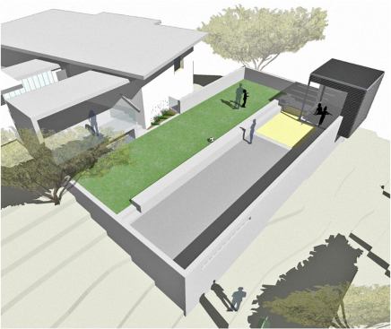 A rendering of the play yard.