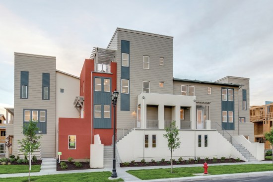 PARKWAY STATION: These three-story, zero energy ready townhomes are walkable to dining, shops, and entertainment.