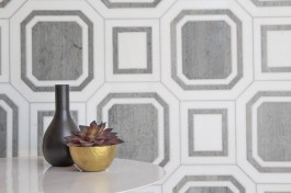 The Studio Moderne Stone collection's  Monarch profile in Steel Grey.