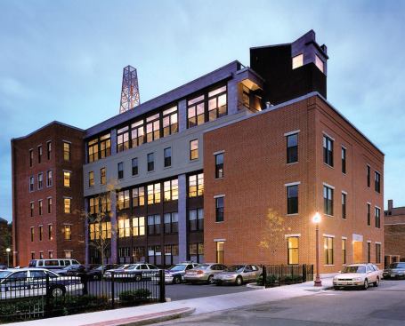 At multifamily projects like 27 Wareham Street, the firm uses iconic roof elements to declare the buildings’ presence in the neighborhood.