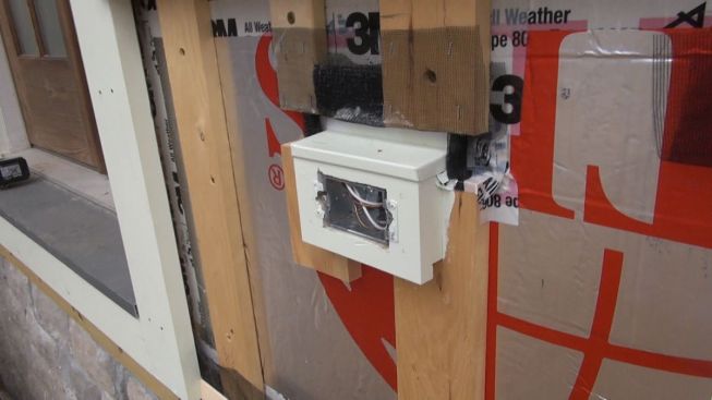 Wall penetrations require careful detailing for drainage and airflow.
