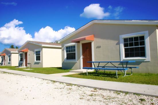 Royal Concrete Concept's modular concrete housing for the U.S. Navy on Andros Island in the Bahamas.