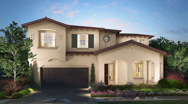 A rendering of a home in The Elms development