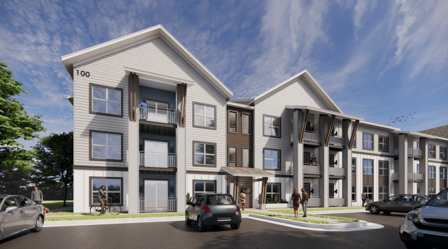 A rendering of the RENDER Legacy Trail community.