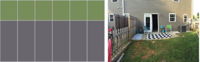 Figure 1: Typical Town Home Layout with Back Yard