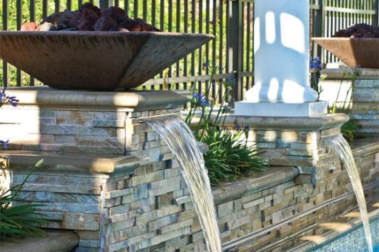 Maximizing potential: This fiberglass pool in San Diego maximizes the small footprint while not feeling crowded.